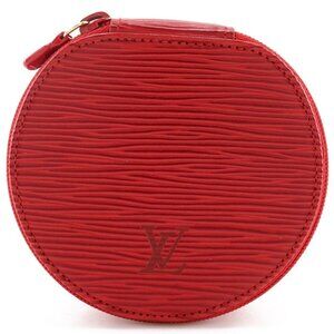 LOUIS VUITTON Ecran Bijoux 10 Pouch M48217 Jewelry case Castilian red Red ...
